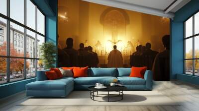 Picture of the Eucharist. Wall mural