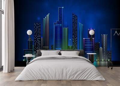 night city Wall mural