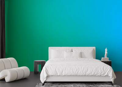 fantastic colorful green and blue neon light background, retro design Wall mural