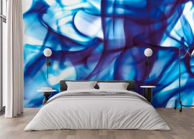 Abstract wave background, blue element for design Wall mural