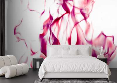 Abstract wave background, red element for design Wall mural