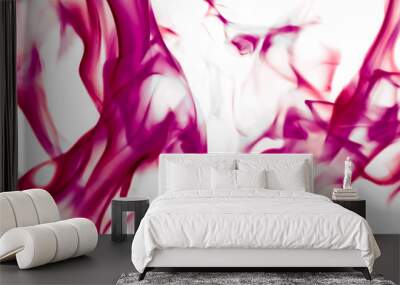 Abstract wave background, red element for design Wall mural