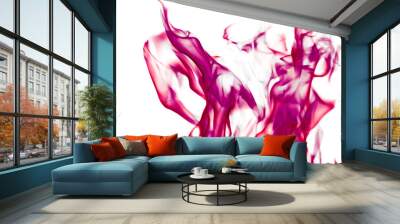 Abstract wave background, red element for design Wall mural