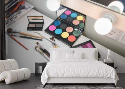 Various makeup products. Set of professional cosmetic Wall mural