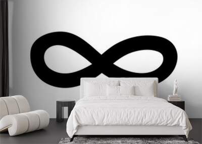 The sign of infinity doodle. Hand drawn element for business or study presentations. Wall mural