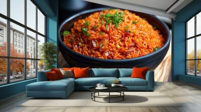 Nigerian jollof rice Wall mural