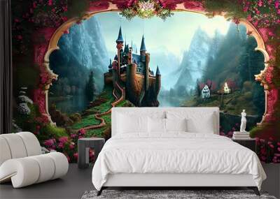 Holiday cityscape  Wall mural