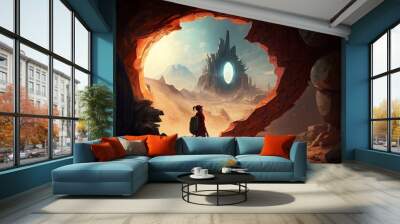 Adventure in the Inner World of Epic Fantasy Wall mural