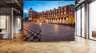 Place Massena in Nice at Dawn, France Wall mural