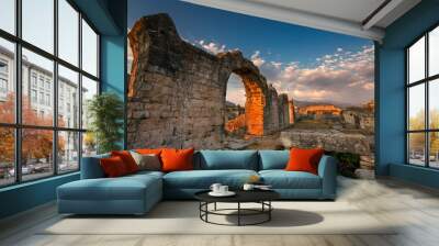 Ruins of Ancient Roman Salona (Solin) near Split, Dalamatia, Croatia Wall mural