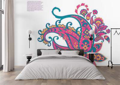 paisley vector ornament Wall mural