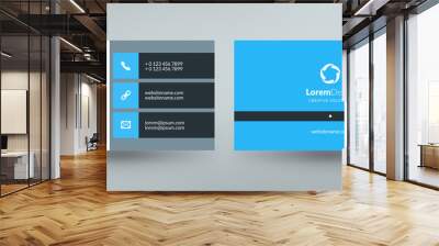 Creative and clean corporate business card template. Vector illustration. Stationery design Wall mural