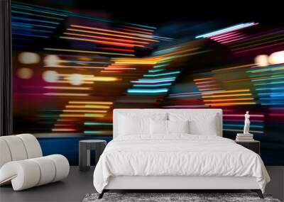 Color lights on the move Wall mural