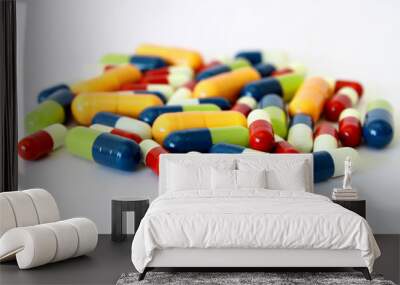 Colorful drugs pills capsules Wall mural