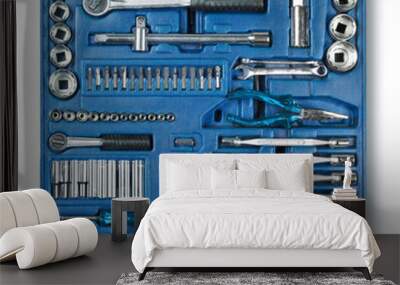 Tools set for DIY hobby mechanic Wall mural