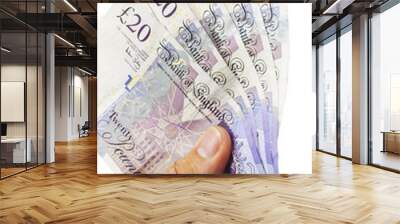 One Hundred Pounds Cash Wall mural