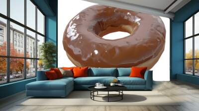 donut isolated on white Wall mural