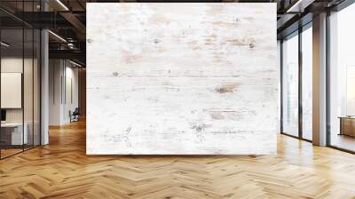 Rustic White Painted Wood Texture Background Wall mural