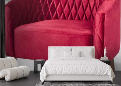 Red armchair modern designer Wall mural