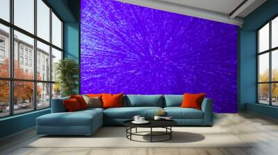 purple and black background with star trail, traveling at a higher speed imaginary deep space illuminated by a nearby blue star Wall mural