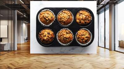 tasty carrot cake muffins Wall mural