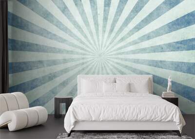 vintage background with rays Wall mural