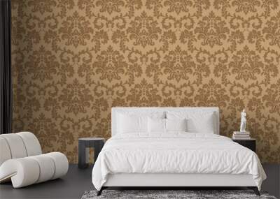 Seamless Damask wallpaper Wall mural