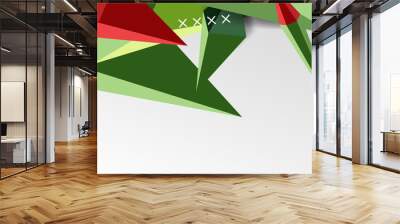 3d low poly abstract shape background vector illustration Wall mural