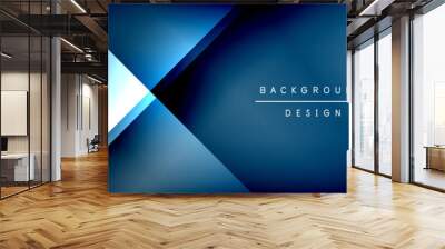 Abstract background - squares and lines composition created with lights and shadows. Technology or business digital template Wall mural