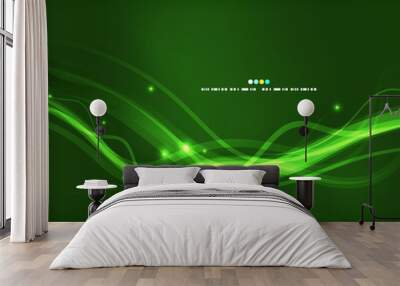 Abstract glowing lines Wall mural