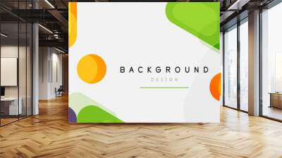 Abstract round geometric shapes and circles background. Trendy techno business template for wallpaper, banner, background or landing Wall mural