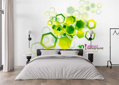 Abstract shapes vector background Wall mural