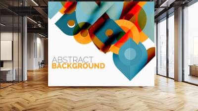 Colorful geometric pattern, minimal abstract background for wallpaper, banner, presentation Wall mural