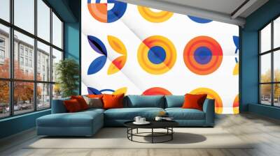 Colorful stylish vector geometric abstract background Wall mural