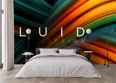 Fluid color motion concept Wall mural