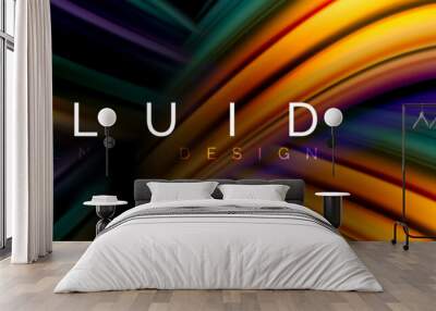 Fluid color motion concept Wall mural