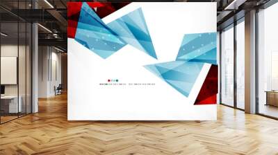 Futuristic shapes vector abstract background Wall mural