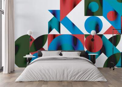 Geometric neo patterns. Abstract background for covers, banners, flyers and posters and other templates Wall mural