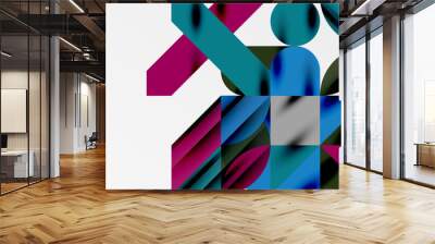 Geometric neo patterns. Abstract background for covers, banners, flyers and posters and other templates Wall mural