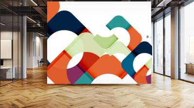 Geometric squares abstract banner. Vector illustration for business brochure or flyer, presentation and web design layout Wall mural