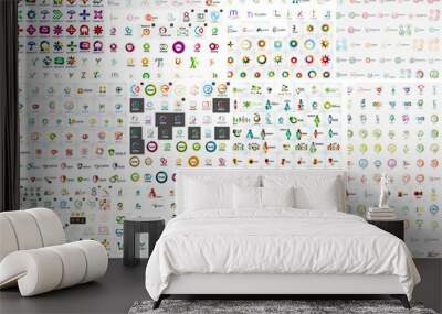 Logo mega collection Wall mural