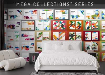 Mega collection business annual report brochure templates Wall mural