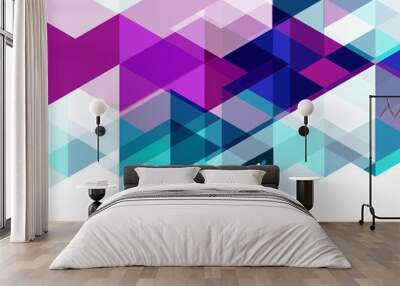 Modern geometrical abstract template Wall mural