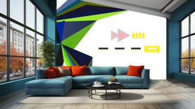 Modern triangle presentation template Wall mural