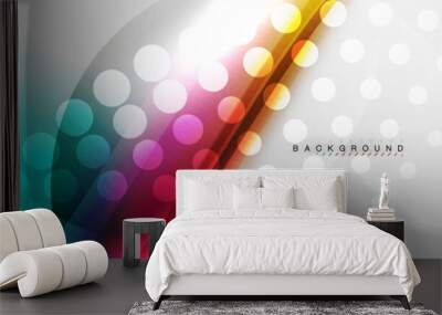 Smooth flowing wave motion concept background Wall mural