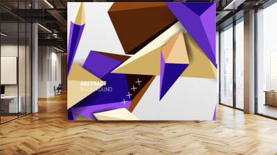 Trendy simple triangle abstract background, dynamic motion concept. Vector Illustration For Wallpaper, Banner, Background, Card, Book Illustration, landing page Wall mural