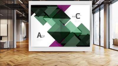 Vector modern geometric annual report cover Wall mural