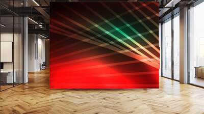 Vector neon light lines concept, abstract background Wall mural