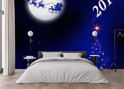 Carte de noel Wall mural