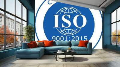 ISO 9001-2015 label certification new version Wall mural